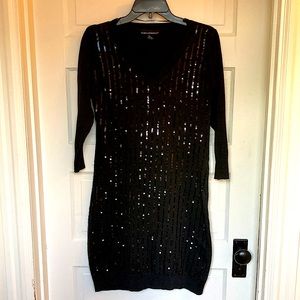 Sequin sweater dress